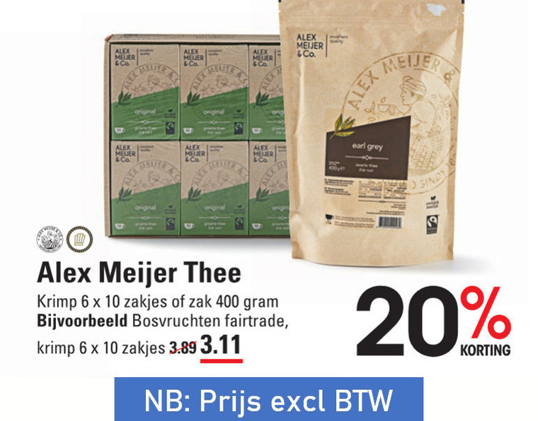 Alex Meijer   thee folder aanbieding bij  Sligro - details