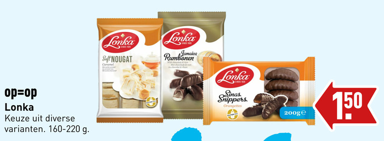 Lonka   noga, chocolade folder aanbieding bij  Aldi - details