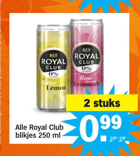 Royal Club   frisdrank folder aanbieding bij  Albert Heijn - details