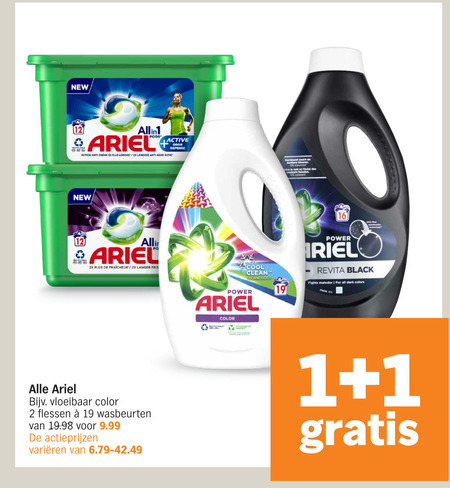 Ariel   wasmiddel folder aanbieding bij  Albert Heijn - details