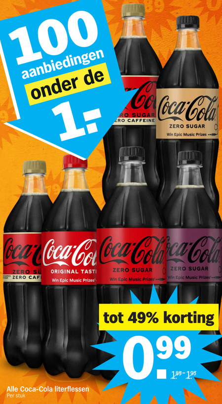 Coca-Cola   cola folder aanbieding bij  Albert Heijn - details