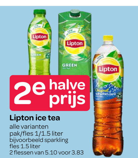 Lipton   ice tea folder aanbieding bij  Spar - details