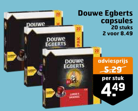 Douwe Egberts   koffiecups folder aanbieding bij  Trekpleister - details