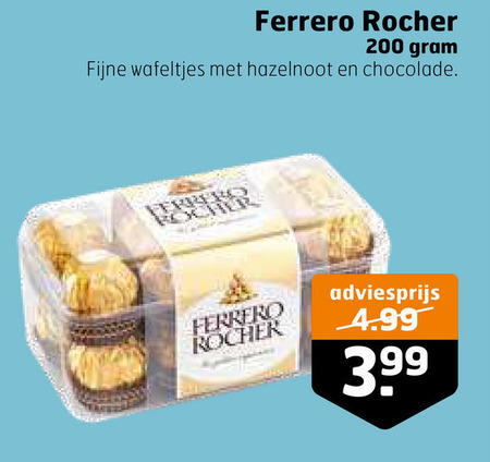 Ferrero Rocher   chocolade folder aanbieding bij  Trekpleister - details