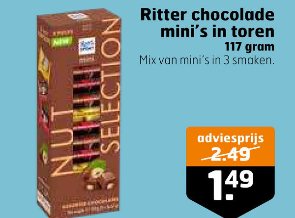 Ritter Sport   chocolade folder aanbieding bij  Trekpleister - details