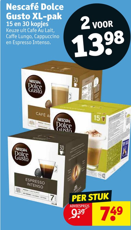 Nescafe   dolce gusto capsules folder aanbieding bij  Kruidvat - details