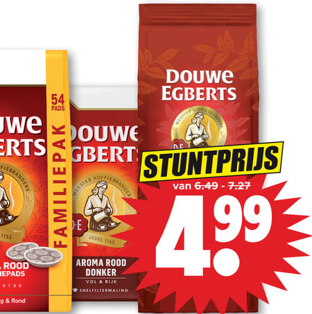 Douwe Egberts   koffiebonen, koffie folder aanbieding bij  Dirk - details