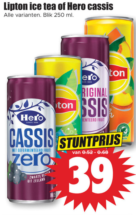 Lipton   ice tea folder aanbieding bij  Dirk - details