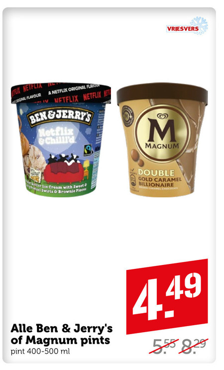 Ben and Jerrys   ijsspecialiteit folder aanbieding bij  Coop - details