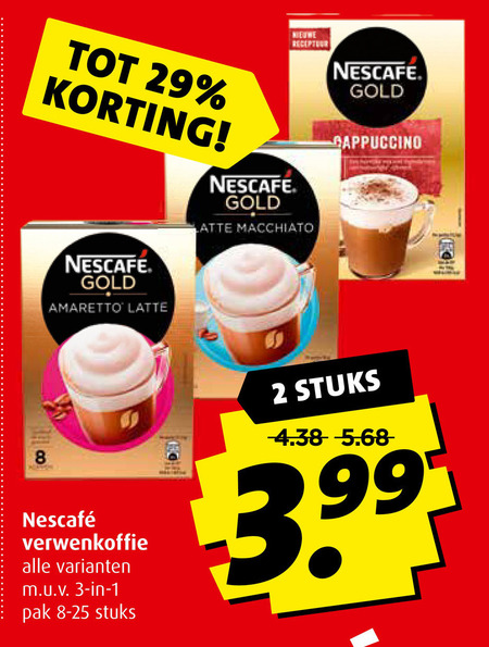 Nescafe   oploskoffie folder aanbieding bij  Boni - details