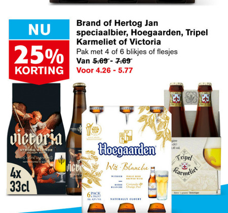 Hertog Jan   speciaalbier folder aanbieding bij  Hoogvliet - details