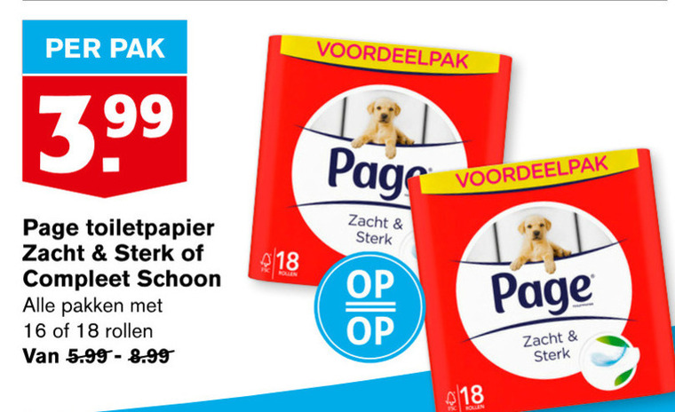 Page   toiletpapier folder aanbieding bij  Hoogvliet - details