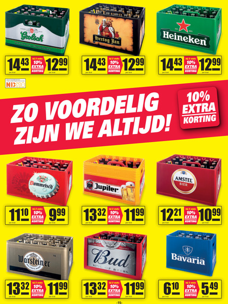 Bud   krat bier folder aanbieding bij  Nettorama - details