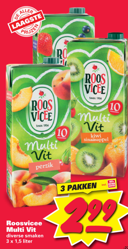 Roosvicee   fruitdrank folder aanbieding bij  Nettorama - details