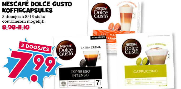 Nescafe   dolce gusto capsules folder aanbieding bij  Boons Markt - details