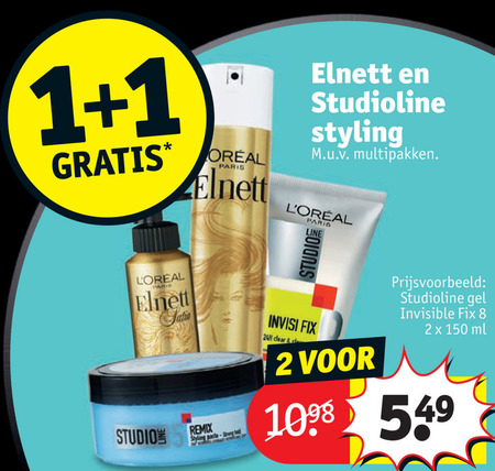 Studio Line   hairspray, haargel folder aanbieding bij  Kruidvat - details