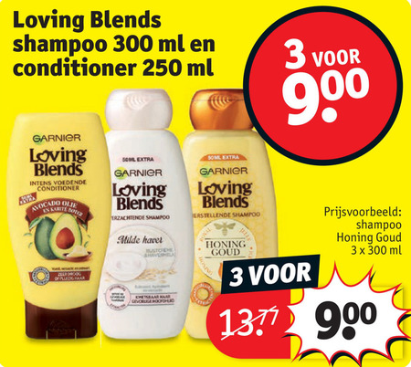 Garnier Loving Blends   conditioner, shampoo folder aanbieding bij  Kruidvat - details