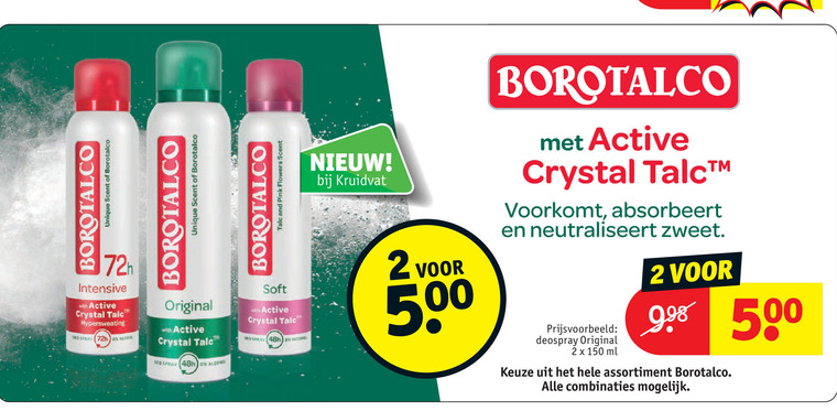 Borotalco   deodorant folder aanbieding bij  Kruidvat - details