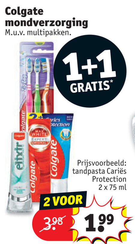 Colgate   tandenborstel, tandpasta folder aanbieding bij  Kruidvat - details