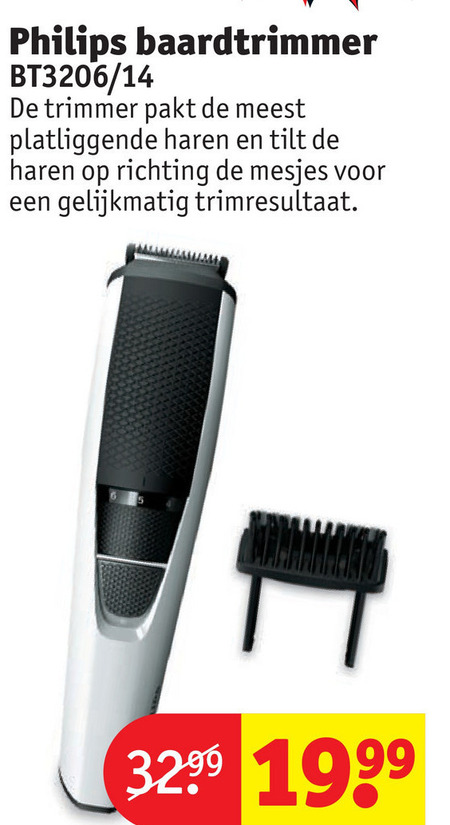 Philips   baardtrimmer folder aanbieding bij  Kruidvat - details