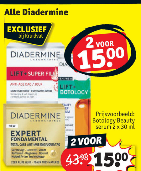 Diadermine   gezichtsverzorging, nachtcreme folder aanbieding bij  Kruidvat - details