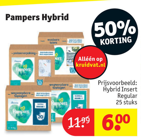 Pampers   luiers folder aanbieding bij  Kruidvat - details