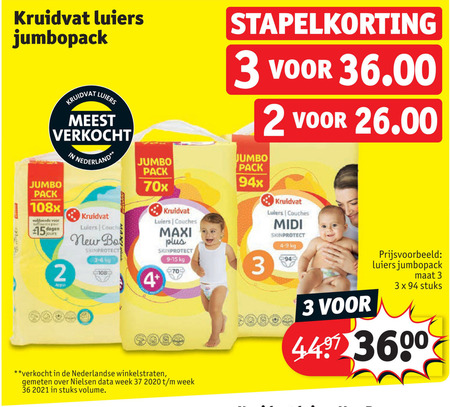 Kruidvat Huismerk   luiers folder aanbieding bij  Kruidvat - details