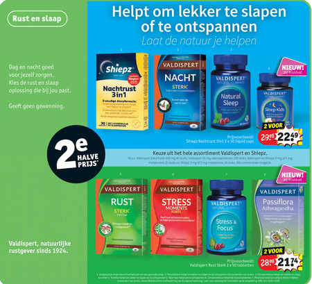 Valdispert   voedingssupplement folder aanbieding bij  Kruidvat - details