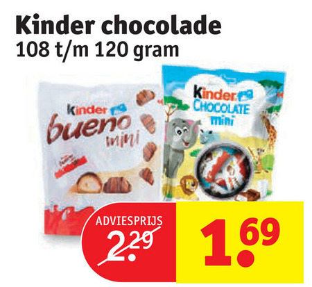 Kinder   chocolade folder aanbieding bij  Kruidvat - details