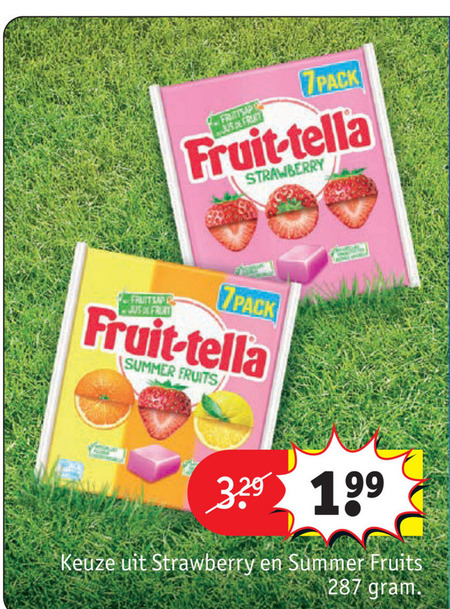 Fruit-Tella   snoep folder aanbieding bij  Kruidvat - details