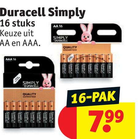 Duracell   batterij folder aanbieding bij  Kruidvat - details