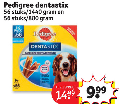 Pedigree Dentastix   hondensnacks folder aanbieding bij  Kruidvat - details