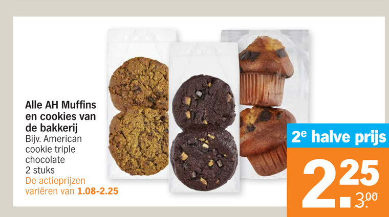 Albert Heijn Huismerk   muffins, koek folder aanbieding bij  Albert Heijn - details