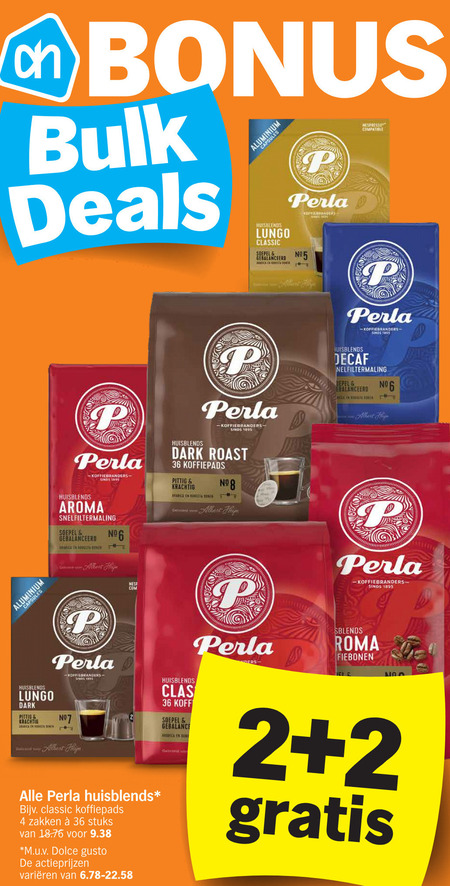 Perla   dolce gusto capsules, koffiecups folder aanbieding bij  Albert Heijn - details