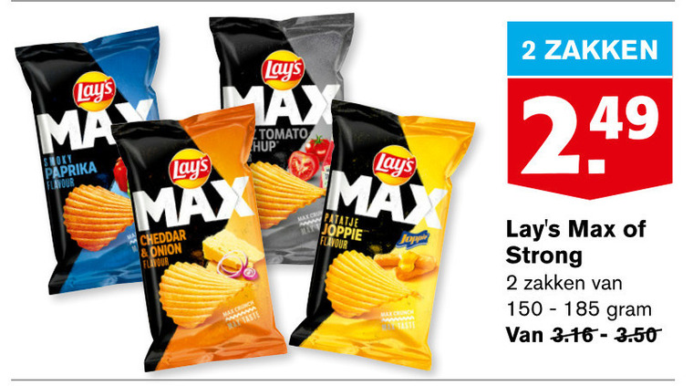 Lays   chips folder aanbieding bij  Hoogvliet - details