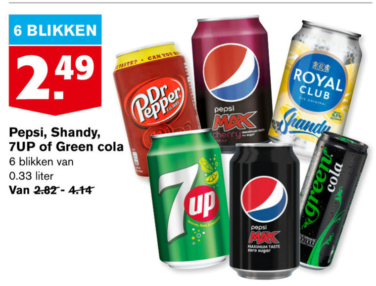 7-Up   frisdrank, cola folder aanbieding bij  Hoogvliet - details