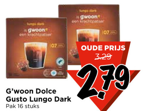 Gwoon   dolce gusto capsules folder aanbieding bij  Vomar - details