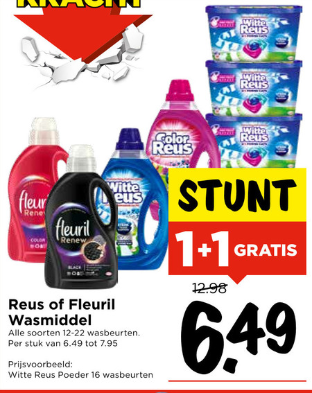 Fleuril   wasmiddel folder aanbieding bij  Vomar - details