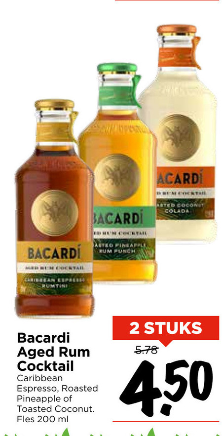 Bacardi   rum folder aanbieding bij  Vomar - details