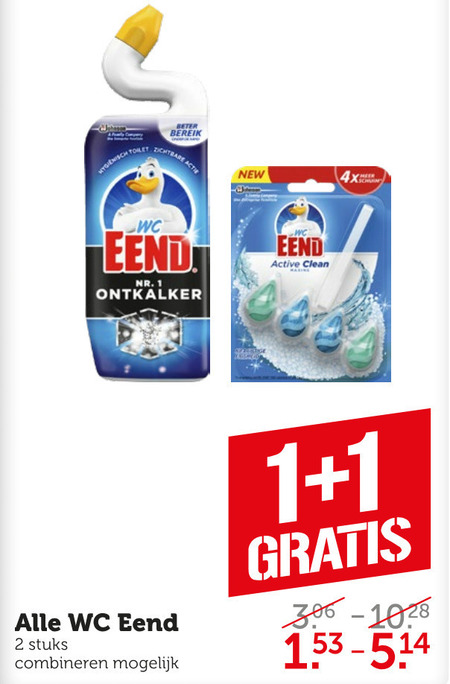 WC Eend   toiletblok, toiletreiniger folder aanbieding bij  Coop - details