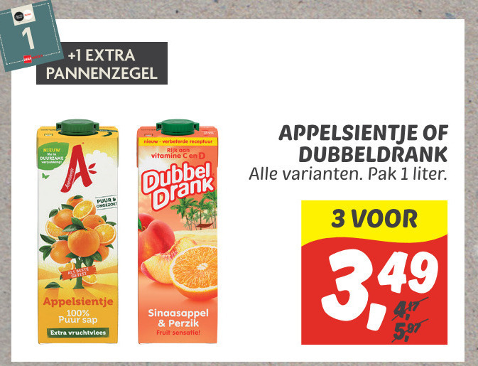 Appelsientje   fruitdrank folder aanbieding bij  Dekamarkt - details