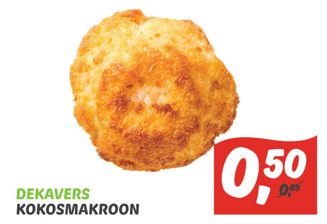 kokosmakronen folder aanbieding bij Dekamarkt - details