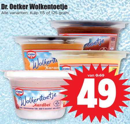 Dr Oetker   toetje folder aanbieding bij  Dirk - details