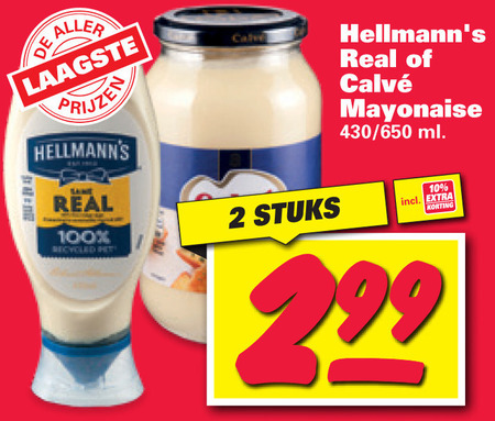 Calve   mayonaise folder aanbieding bij  Nettorama - details