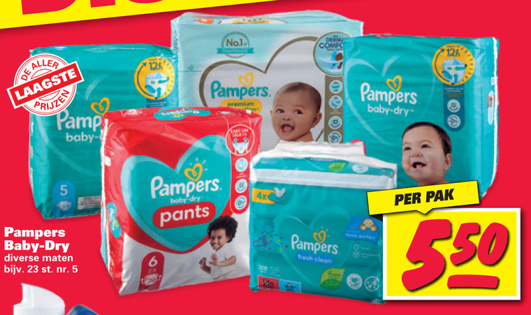 Pampers   luierbroekjes, luiers folder aanbieding bij  Nettorama - details