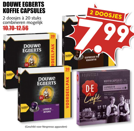 Douwe Egberts   koffiecups folder aanbieding bij  MCD Supermarkt Basis - details