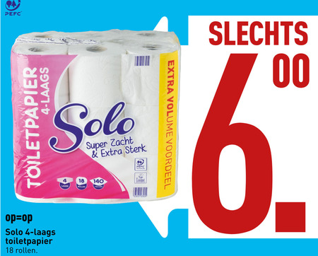 Solo   toiletpapier folder aanbieding bij  Aldi - details