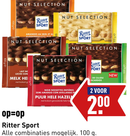 Ritter Sport   chocolade folder aanbieding bij  Aldi - details