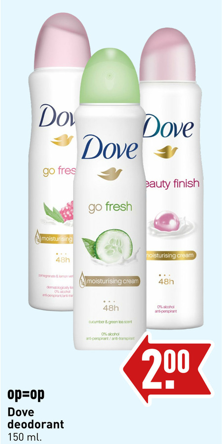 Dove   deodorant folder aanbieding bij  Aldi - details