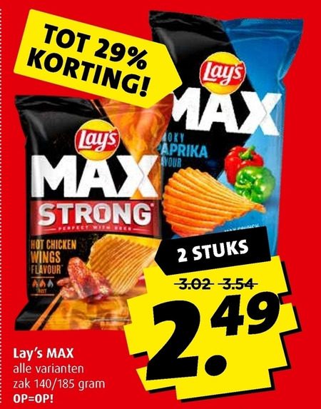 Lays   chips folder aanbieding bij  Boni - details